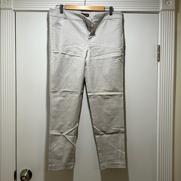 crosby. Pants - Crosby Ivory Dotted Straight Leg Pants